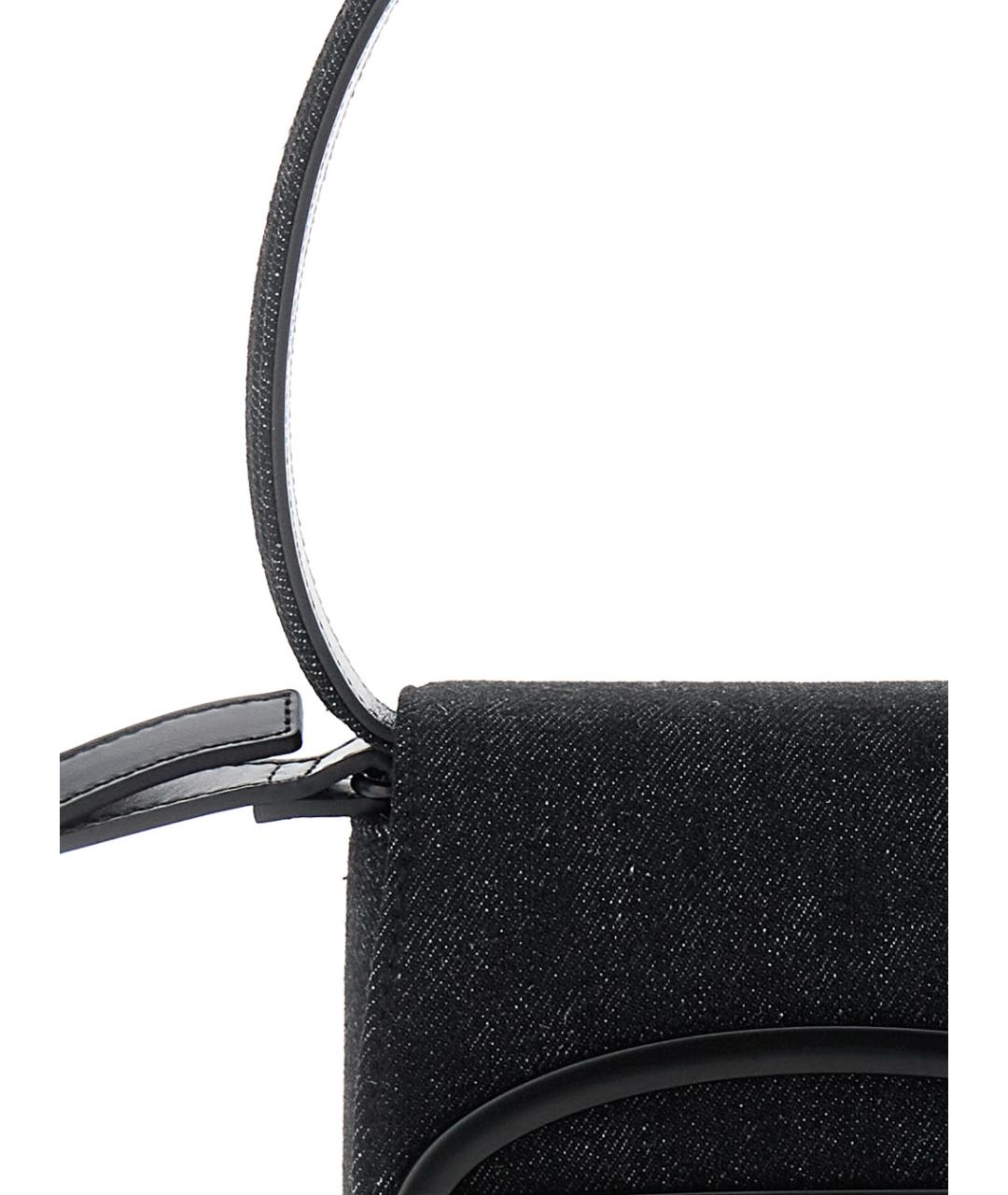 DIESEL Черная хлопковая сумка через плечо, фото 3