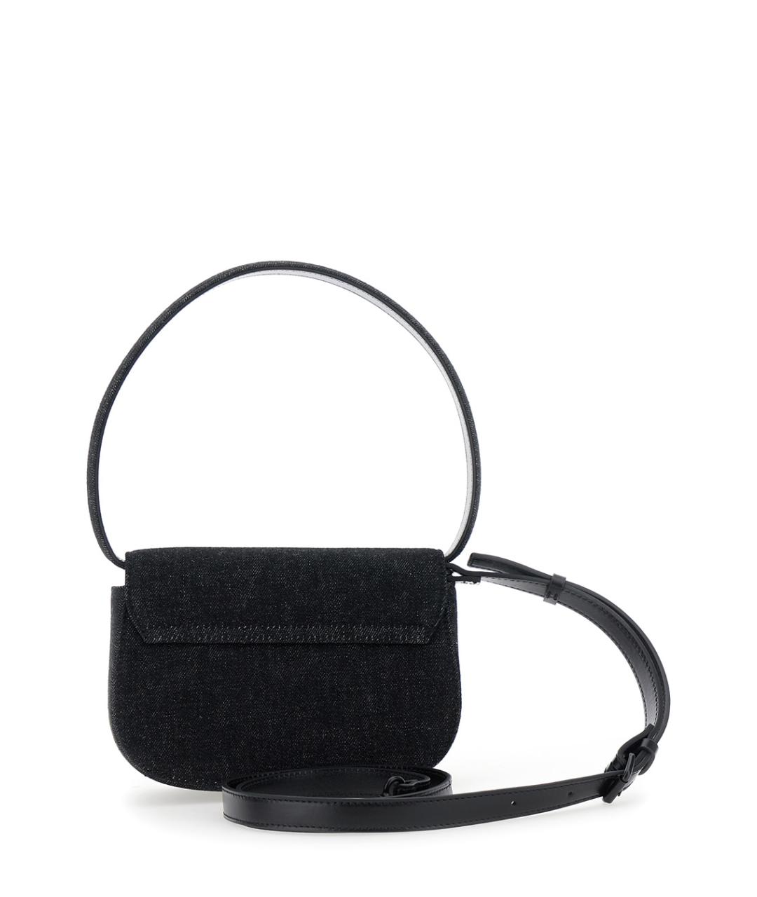 DIESEL Черная хлопковая сумка через плечо, фото 2