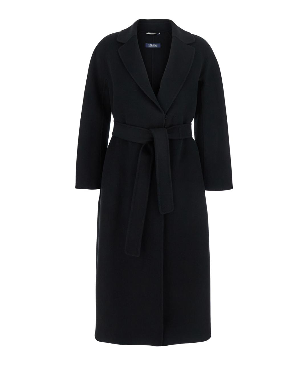 'S MAX MARA Черное шерстяное пальто, фото 1