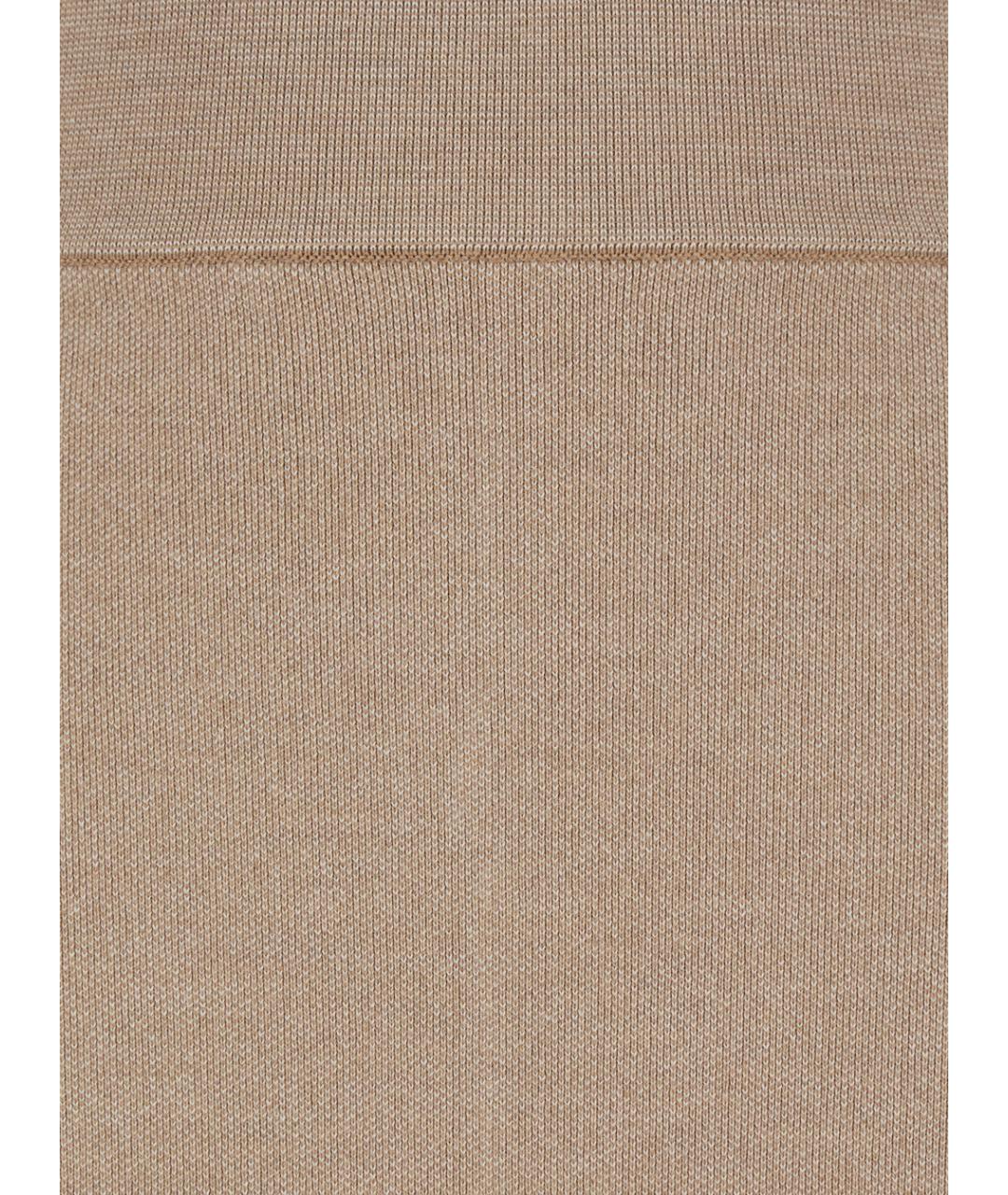 JACQUEMUS Бежевая шерстяная юбка миди, фото 3