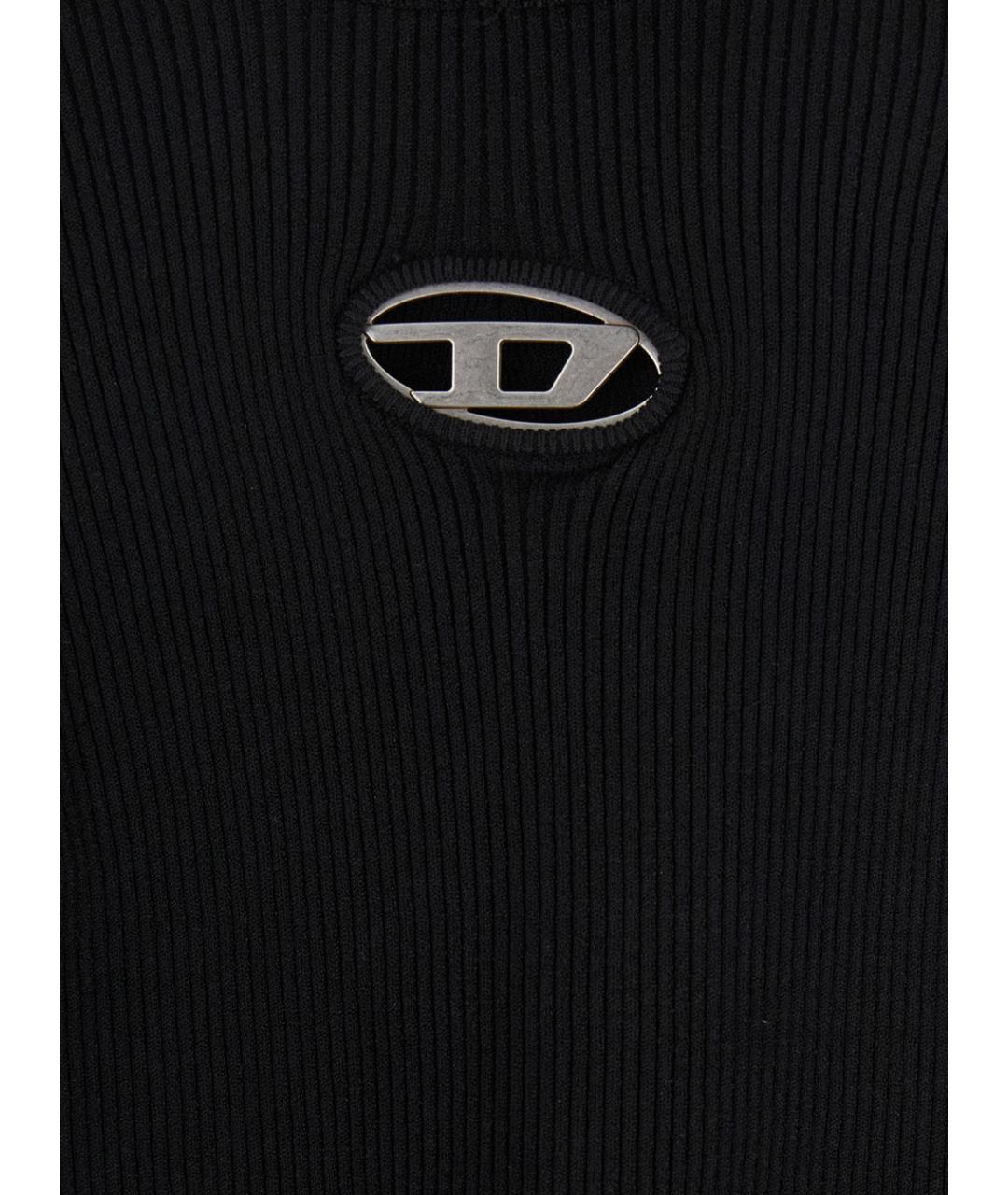 DIESEL Черная вискозная водолазка, фото 3