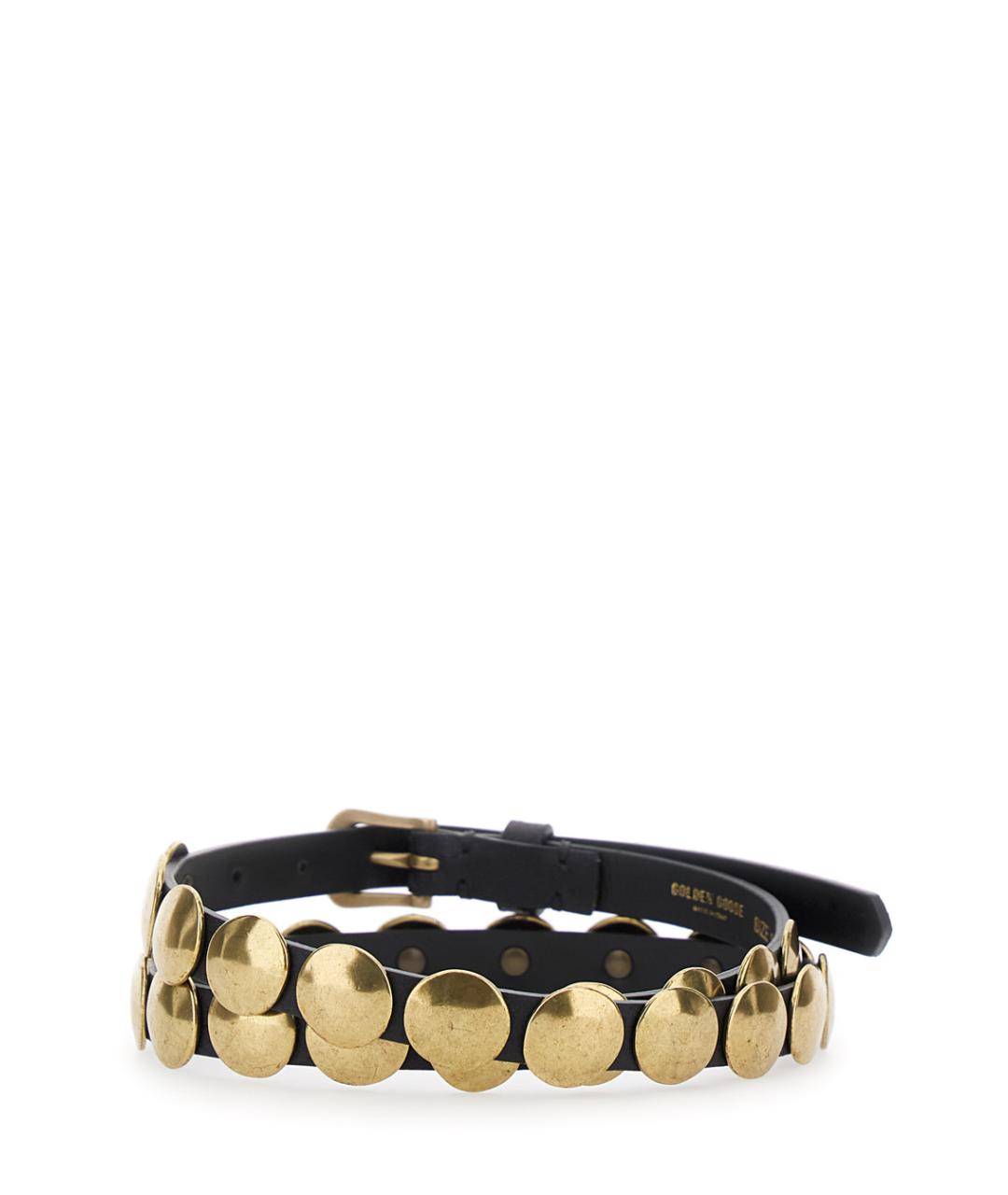 GOLDEN GOOSE DELUXE BRAND Черный кожаный ремень, фото 2