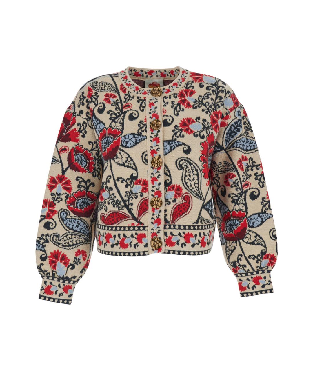 FARM RIO Мульти шерстяной кардиган, фото 1