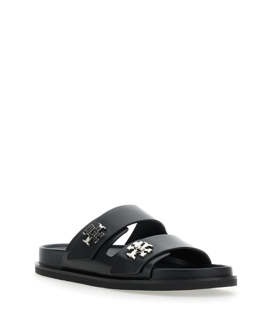 TORY BURCH Черные кожаные сандалии, фото 2