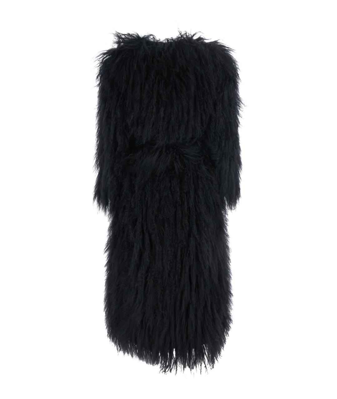 NUMERO OTTO Черная меховая шуба, фото 2