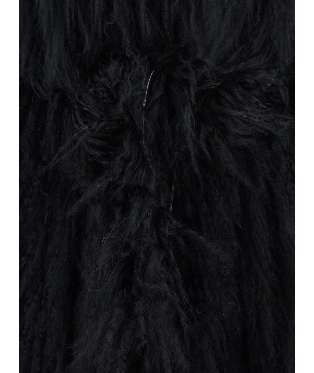NUMERO OTTO Черная меховая шуба, фото 3