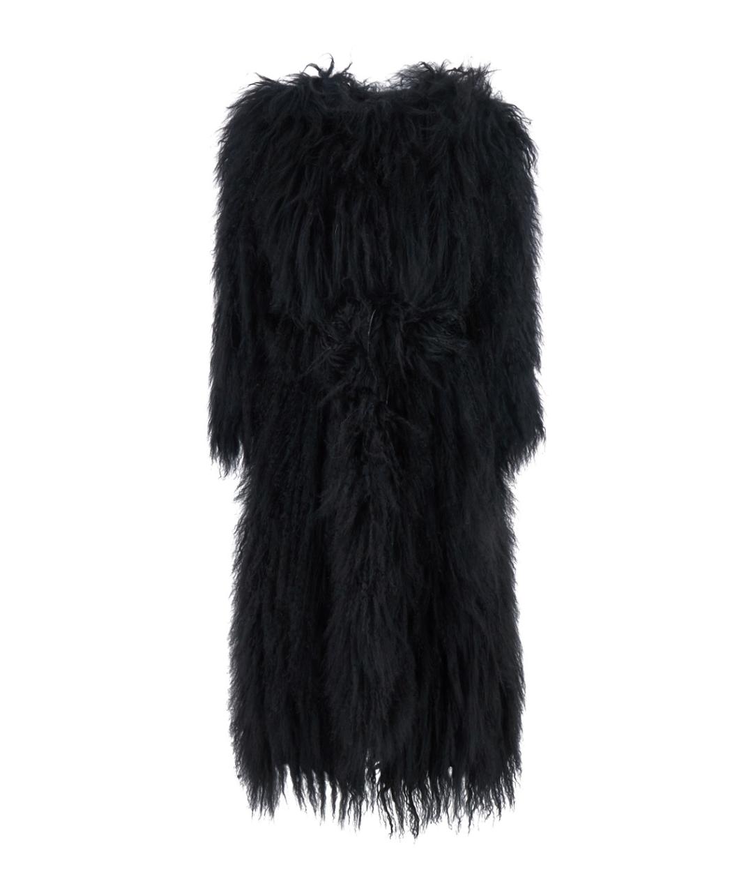 NUMERO OTTO Черная меховая шуба, фото 1