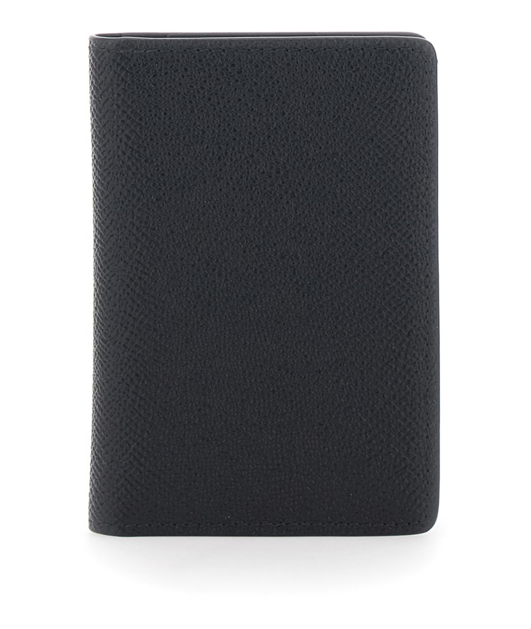 MAISON MARGIELA Черный кожаный кошелек, фото 1