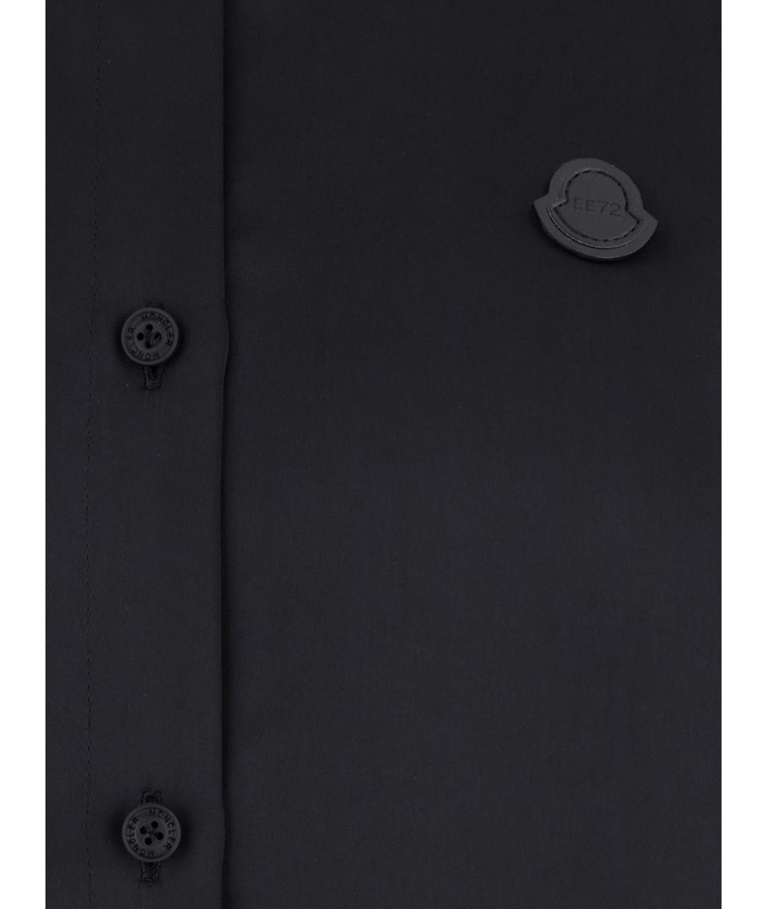 MONCLER Черная полиэстеровая рубашка, фото 3