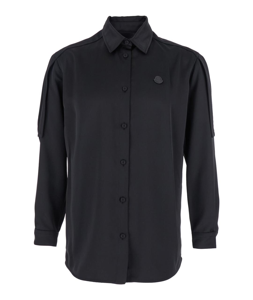 MONCLER Черная полиэстеровая рубашка, фото 1