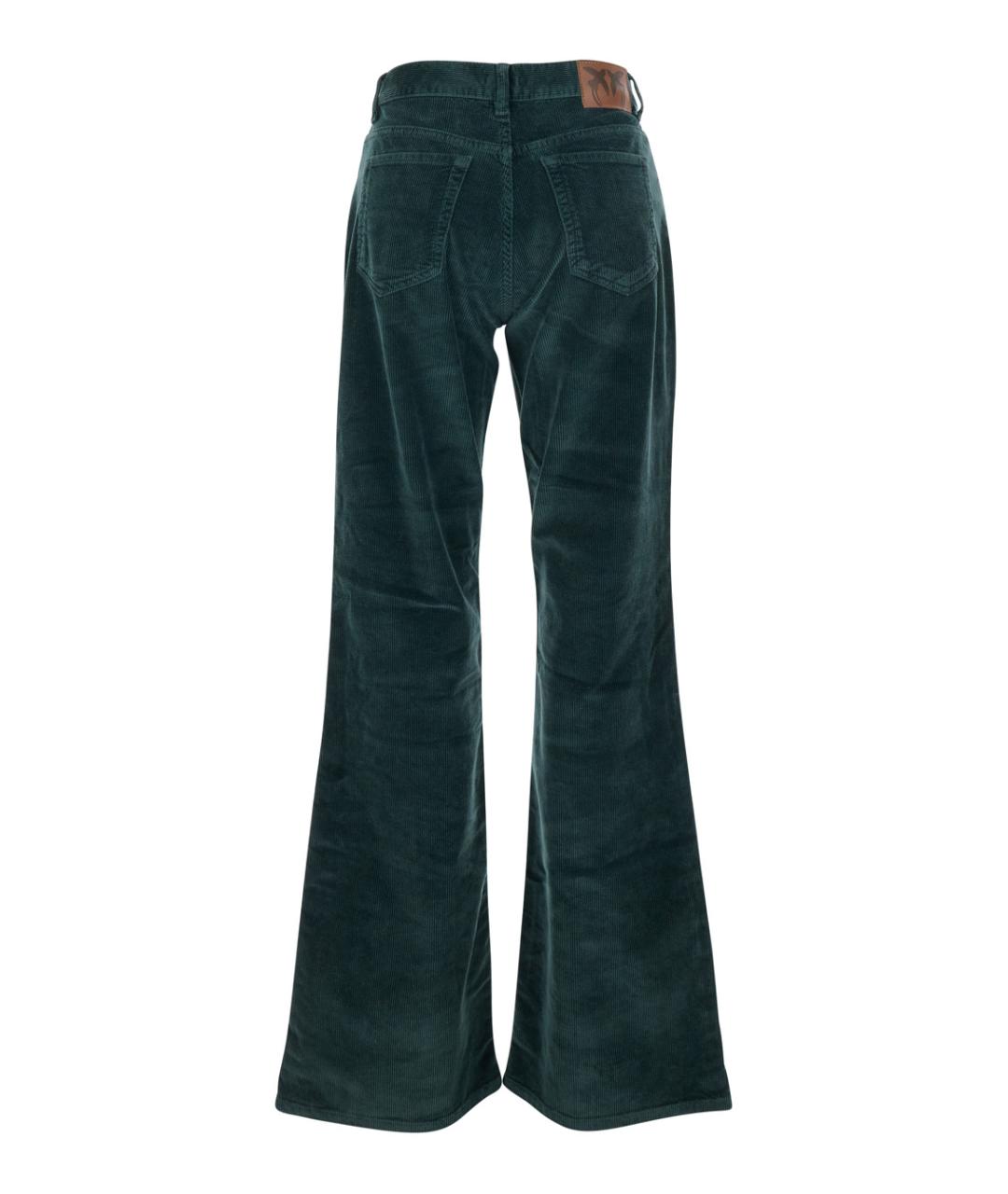 PINKO Зеленые хлопковые джинсы клеш, фото 2