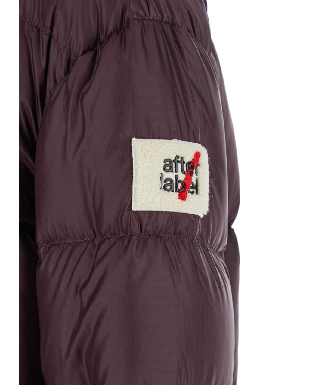 AFTER LABEL Бордовый полиамидовый пуховик, фото 3