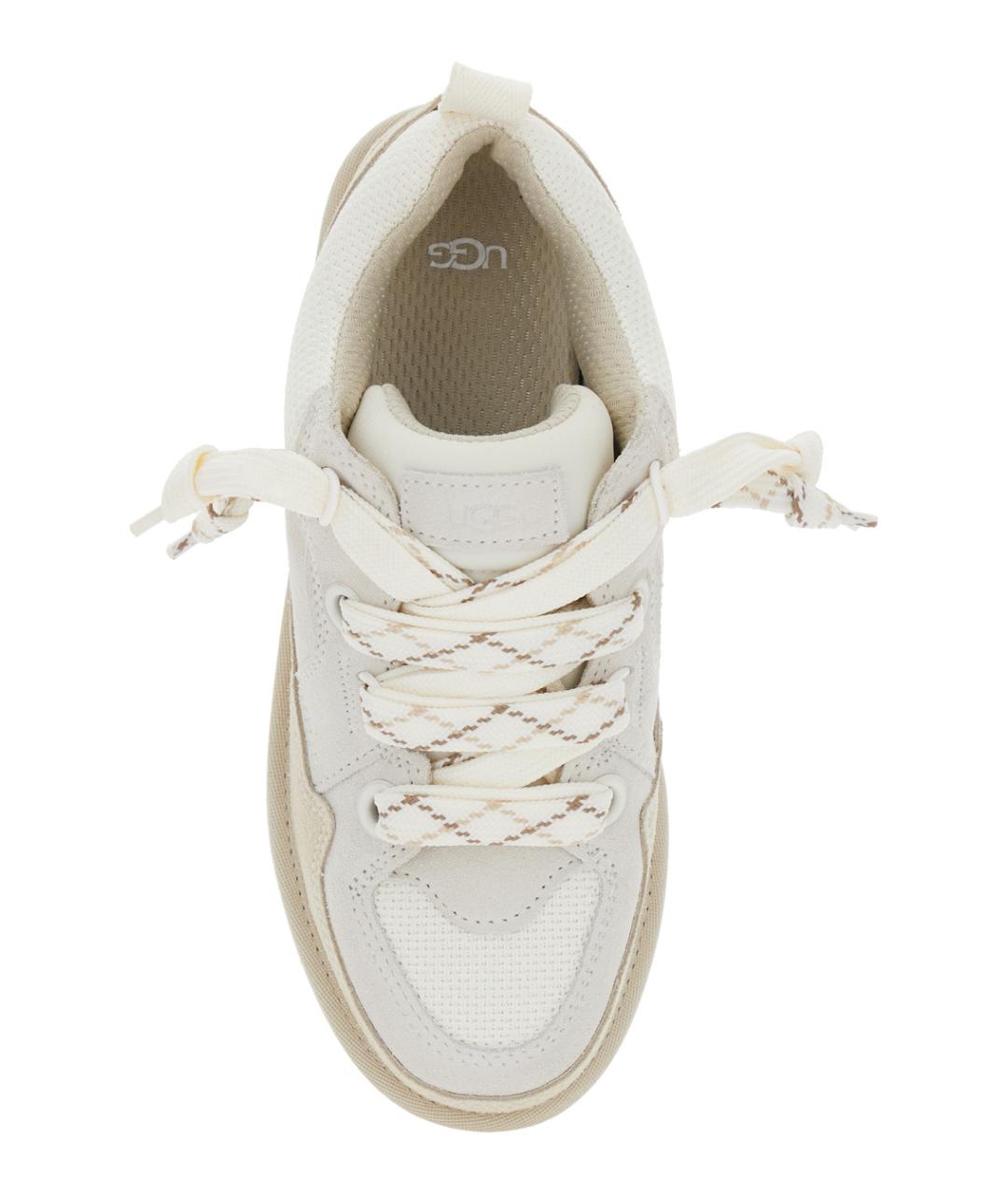 UGG AUSTRALIA Белые кожаные кроссовки, фото 4