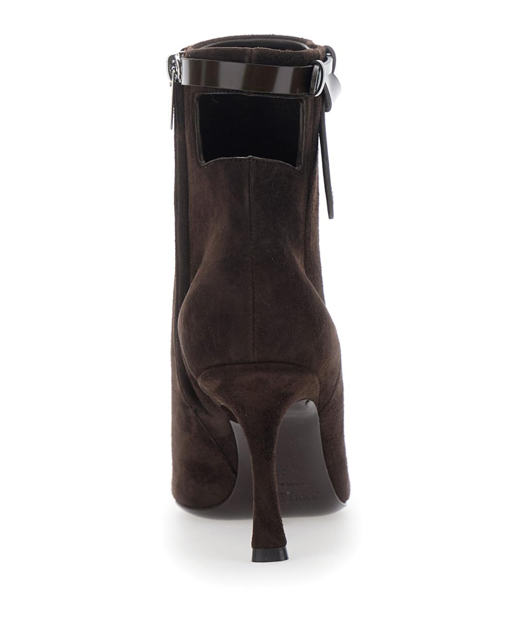 JIMMY CHOO Коричневые замшевые сапоги, фото 4