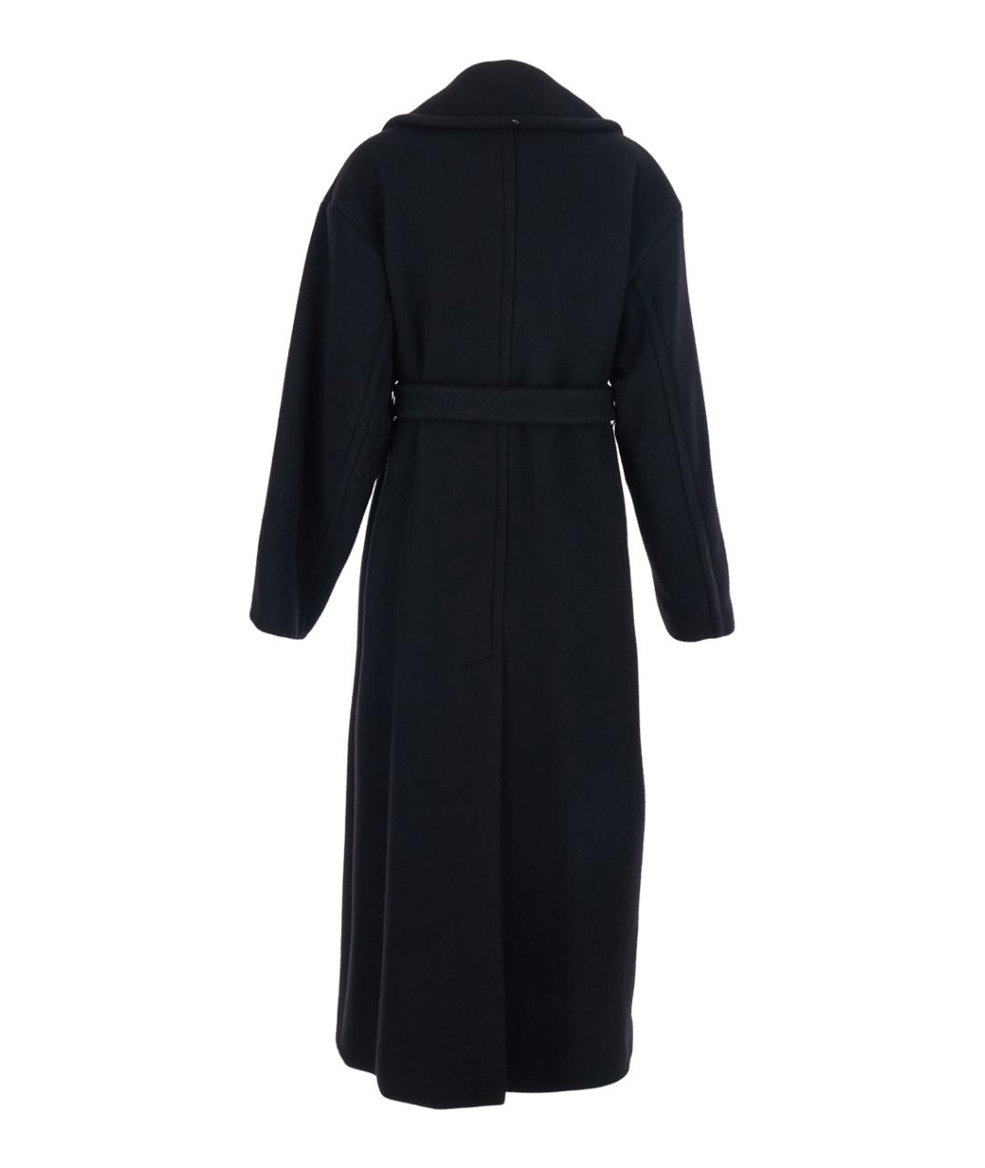 SPORTMAX Черное шерстяное пальто, фото 2