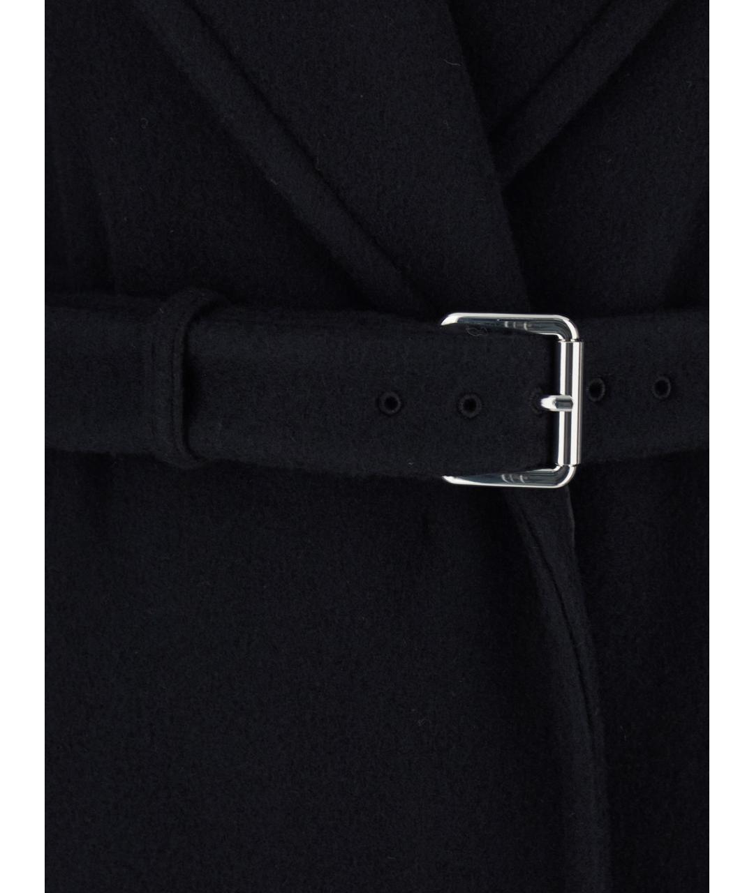 SPORTMAX Черное шерстяное пальто, фото 3