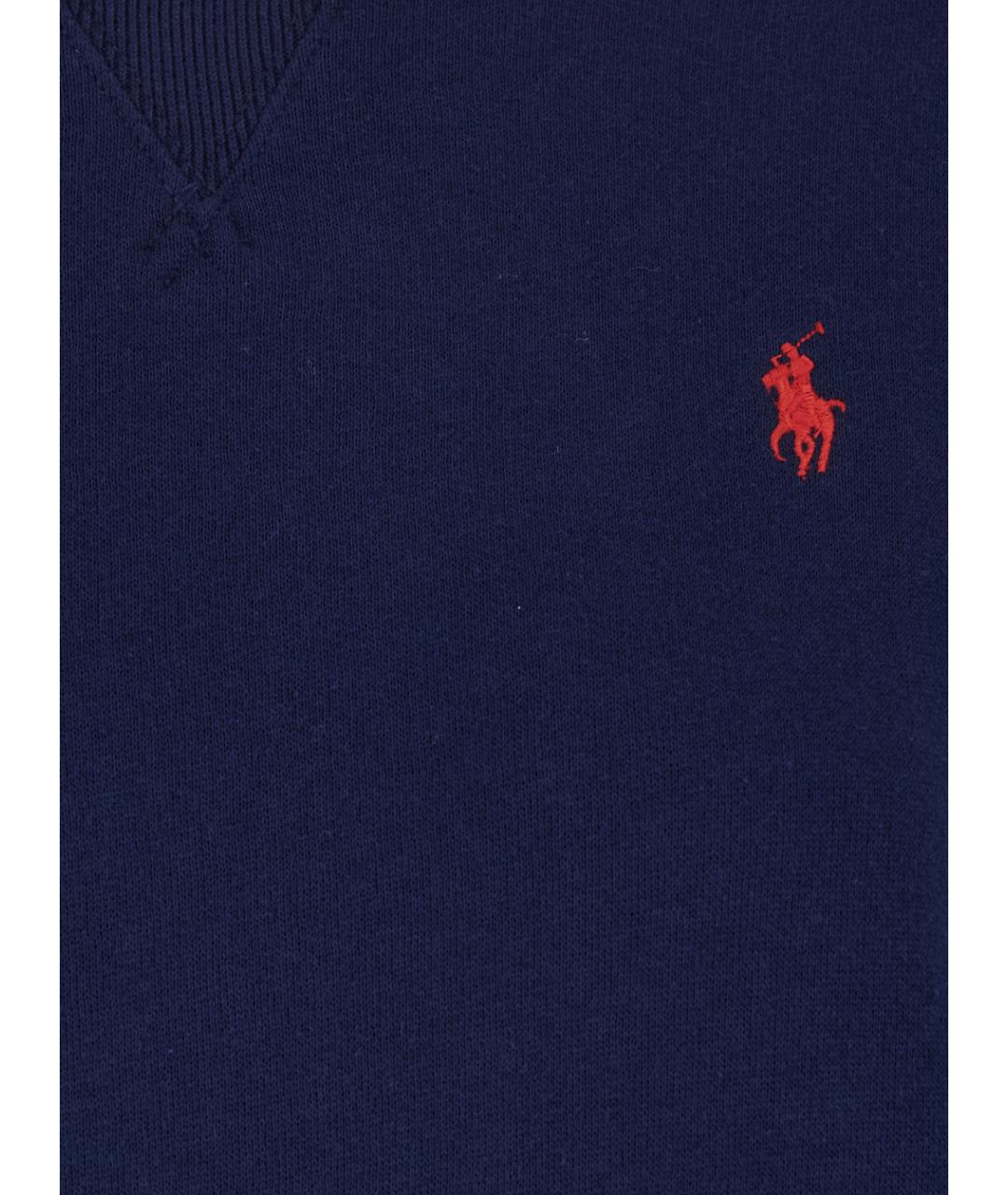 POLO RALPH LAUREN Синий хлопковый джемпер / свитер, фото 3