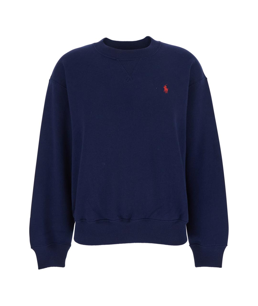 POLO RALPH LAUREN Синий хлопковый джемпер / свитер, фото 1