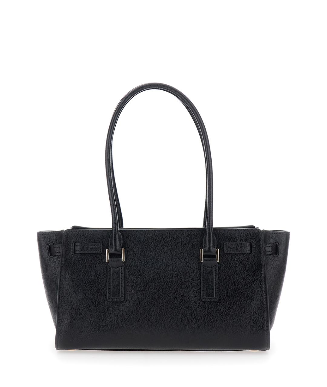 MICHAEL MICHAEL KORS Черная кожаная сумка через плечо, фото 2