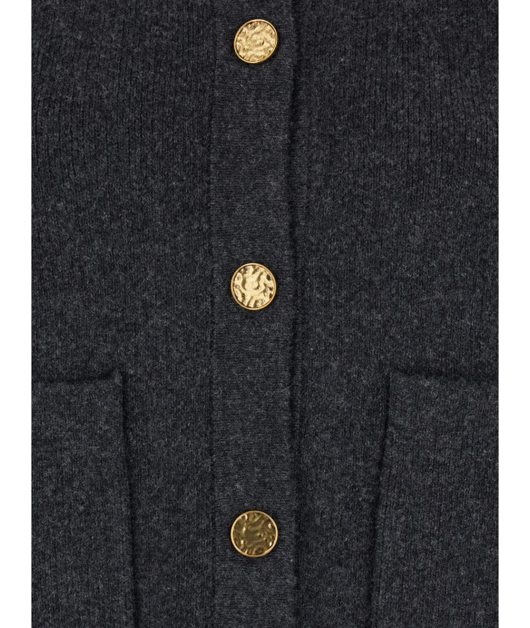 TOTEME Серый шерстяной кардиган, фото 3