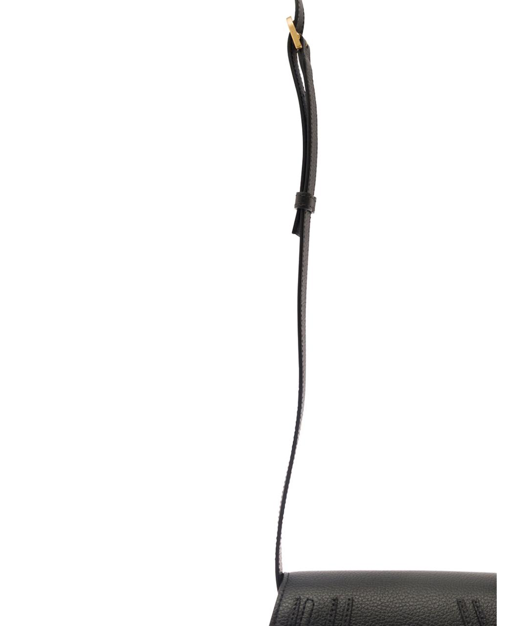 CHLOE Черная кожаная сумка через плечо, фото 4