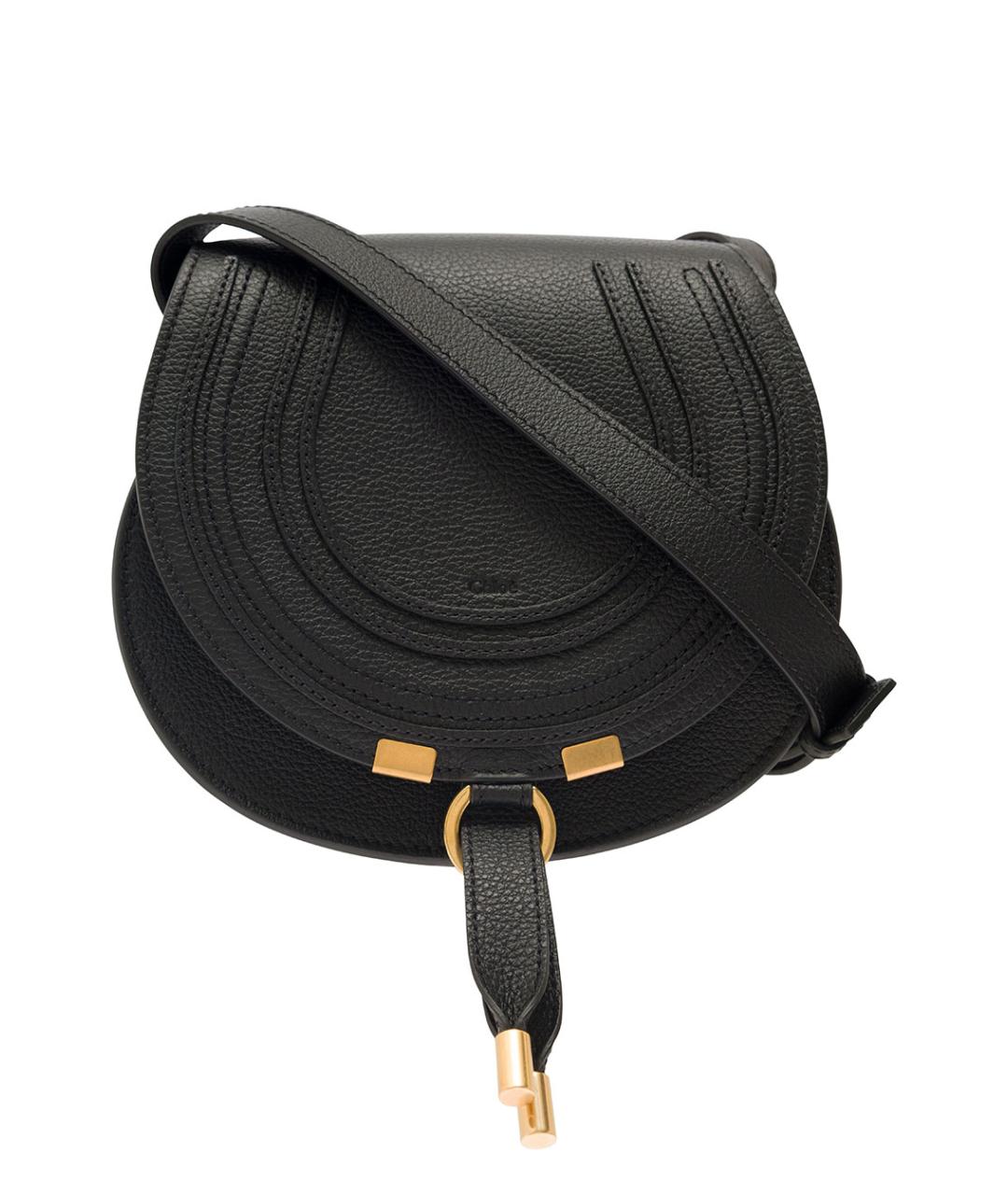 CHLOE Черная кожаная сумка через плечо, фото 1