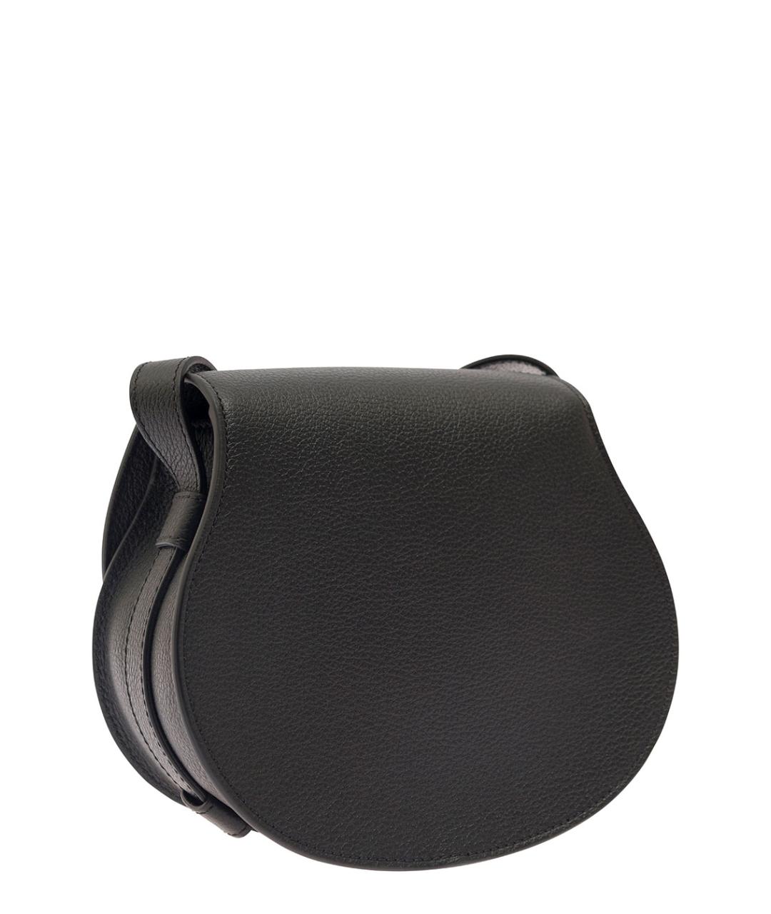 CHLOE Черная кожаная сумка через плечо, фото 2
