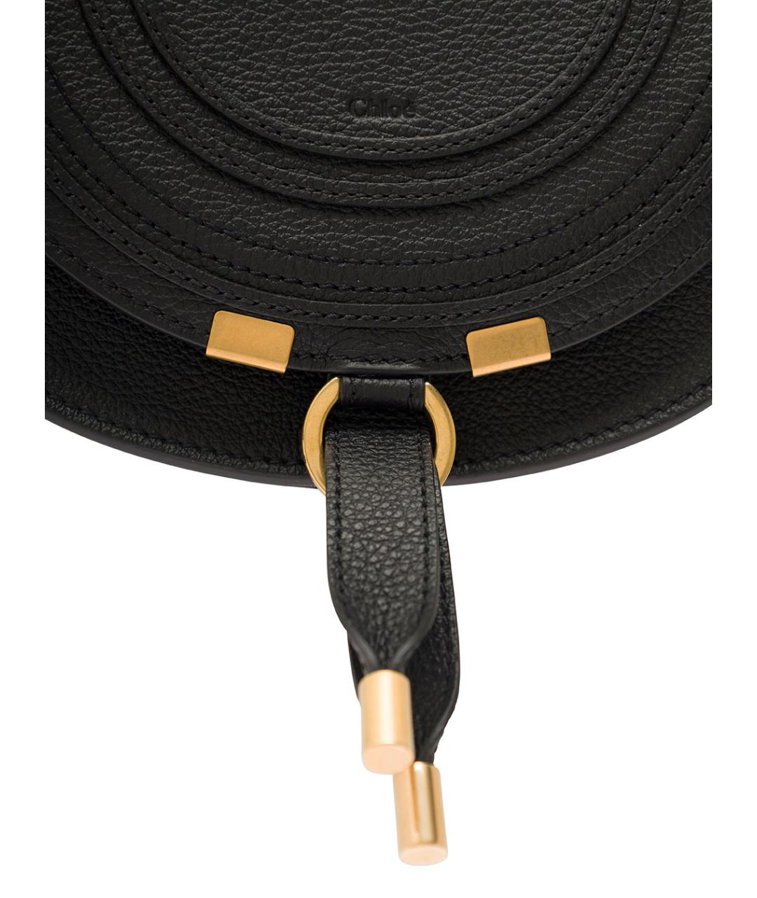 CHLOE Черная кожаная сумка через плечо, фото 3