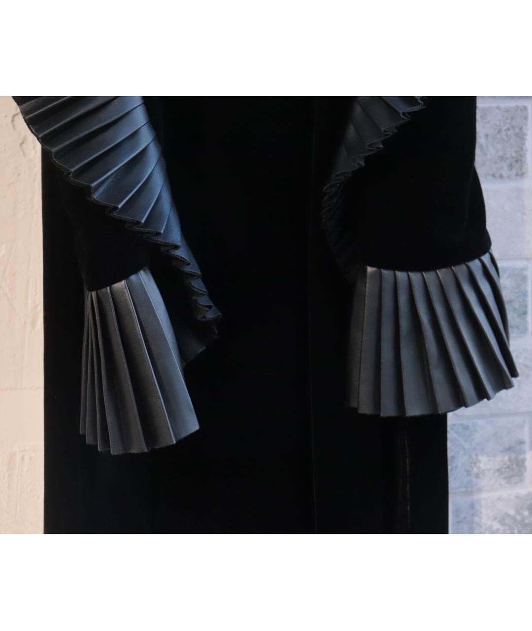 RALPH LAUREN PURPLE LABEL Черное бархатное коктейльное платье, фото 7