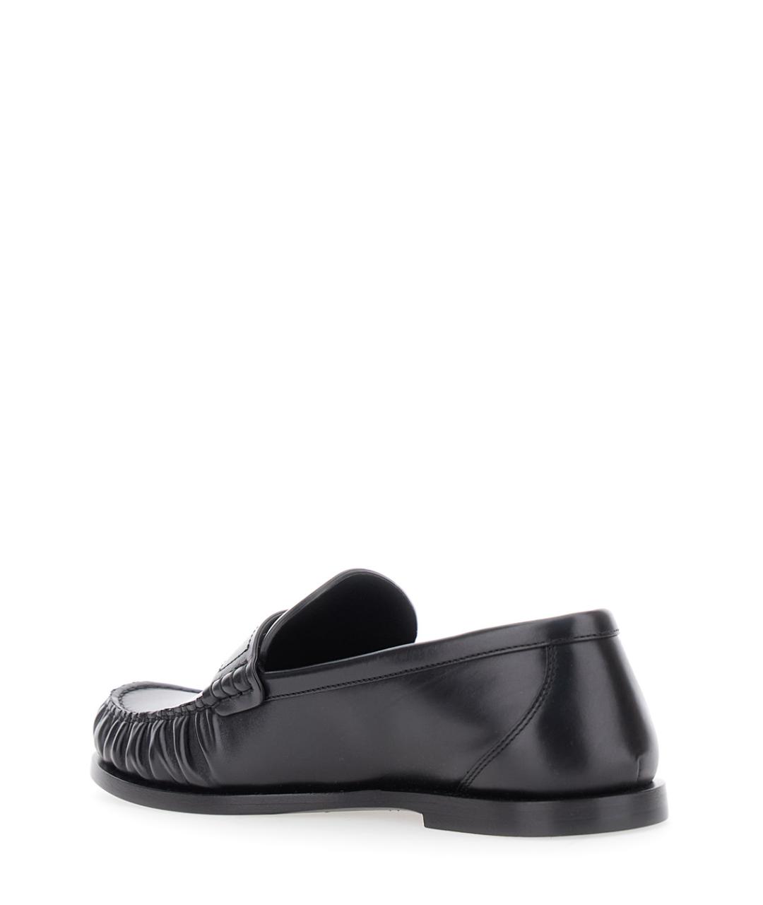 SAINT LAURENT Черные кожаные лоферы, фото 3
