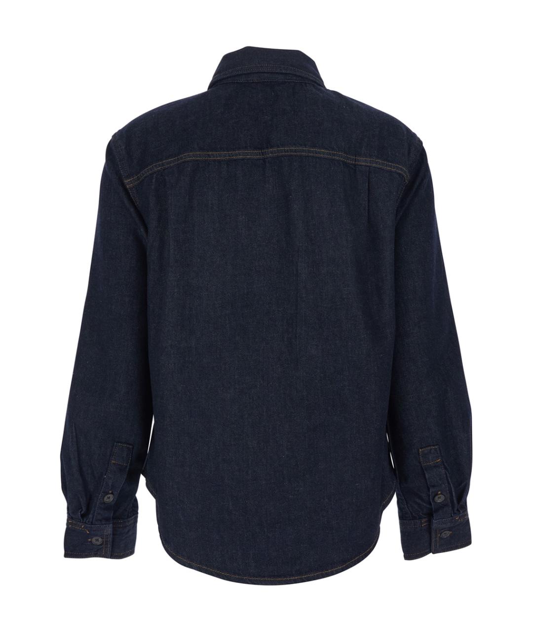 FRAME Синяя хлопковая рубашка, фото 2