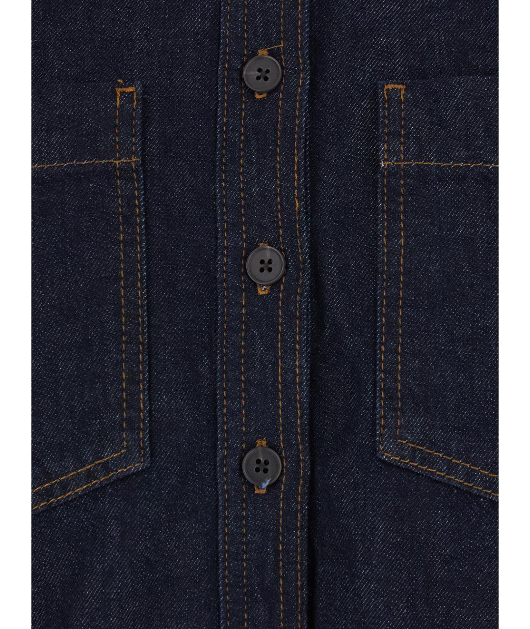 FRAME Синяя хлопковая рубашка, фото 3