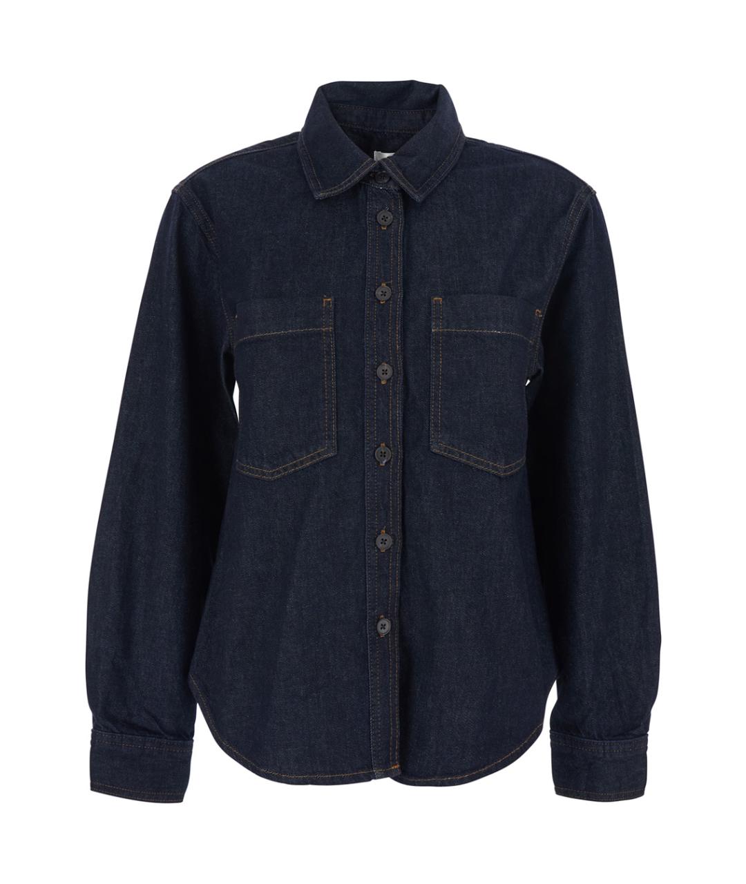 FRAME Синяя хлопковая рубашка, фото 1