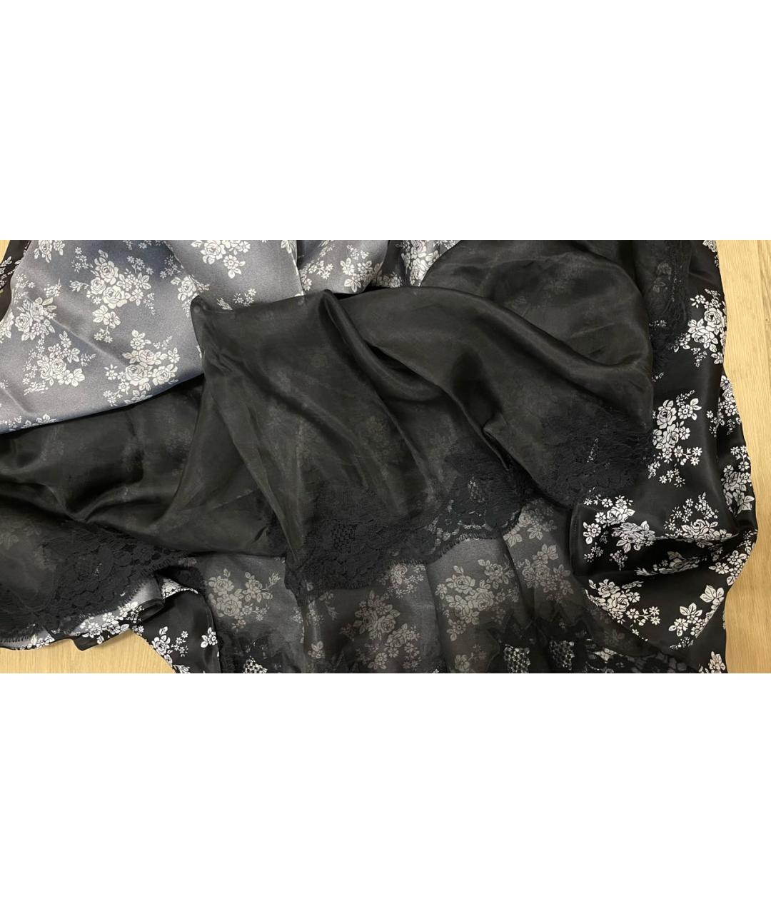 DOLCE&GABBANA Черное шелковое коктейльное платье, фото 6