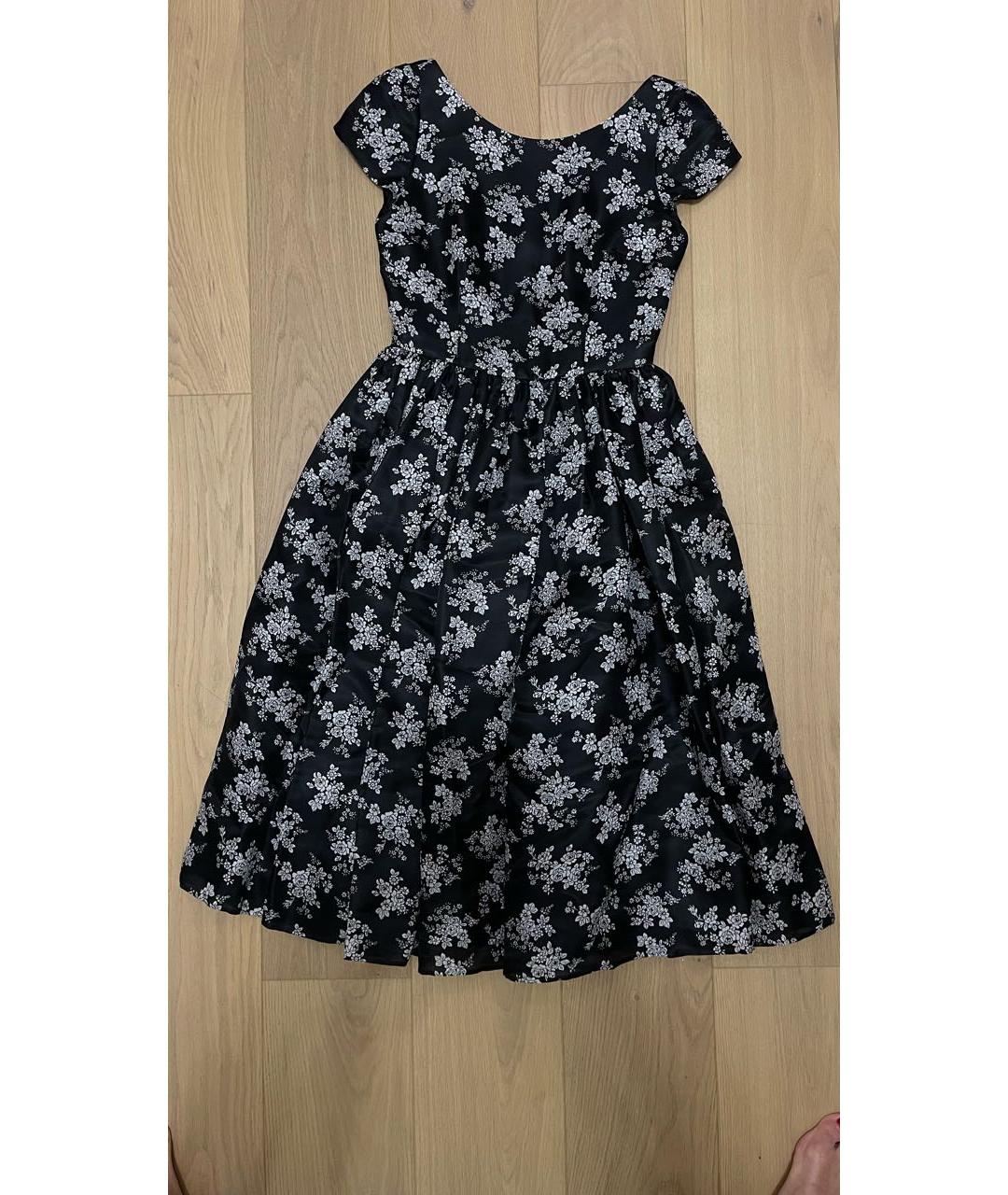 DOLCE&GABBANA Черное шелковое коктейльное платье, фото 7