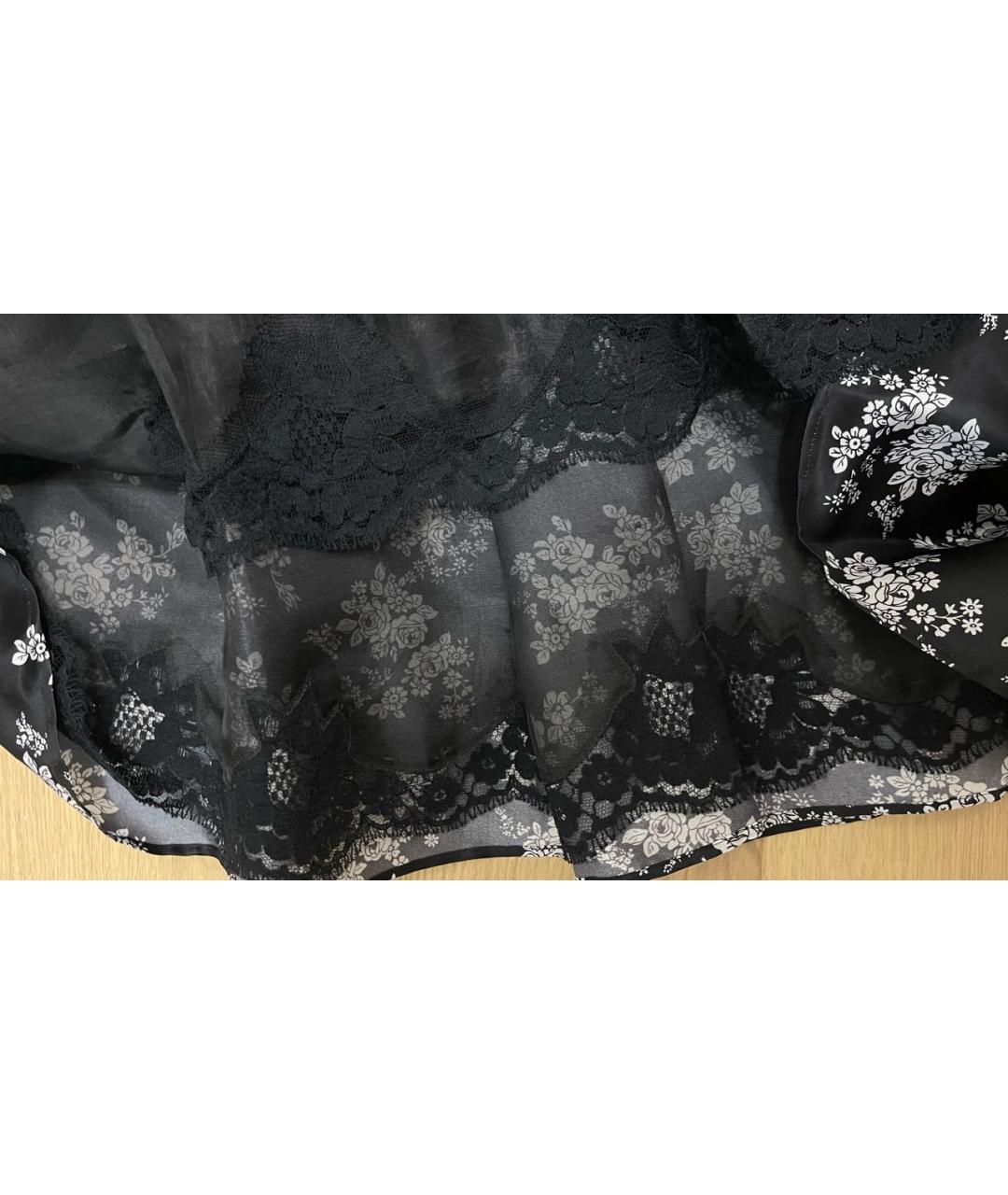 DOLCE&GABBANA Черное шелковое коктейльное платье, фото 5