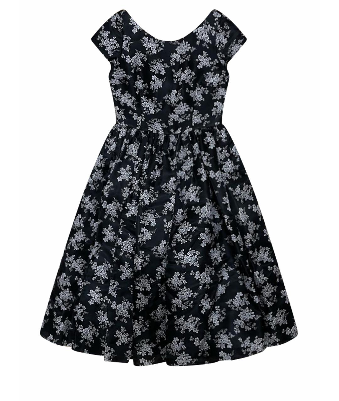 DOLCE&GABBANA Черное шелковое коктейльное платье, фото 1