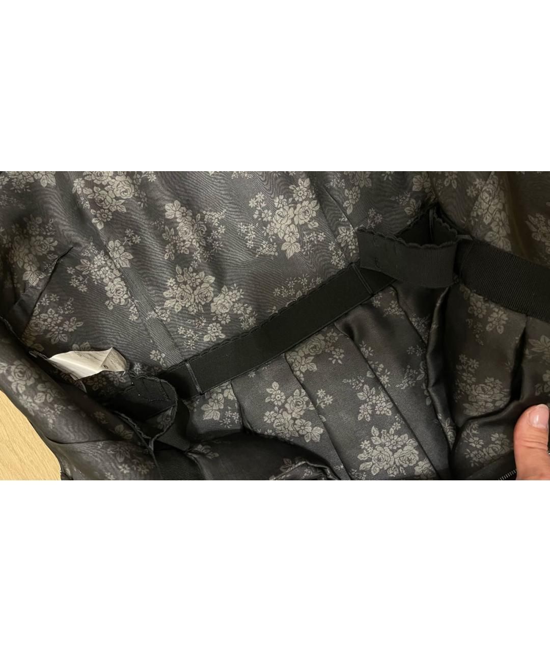 DOLCE&GABBANA Черное шелковое коктейльное платье, фото 4