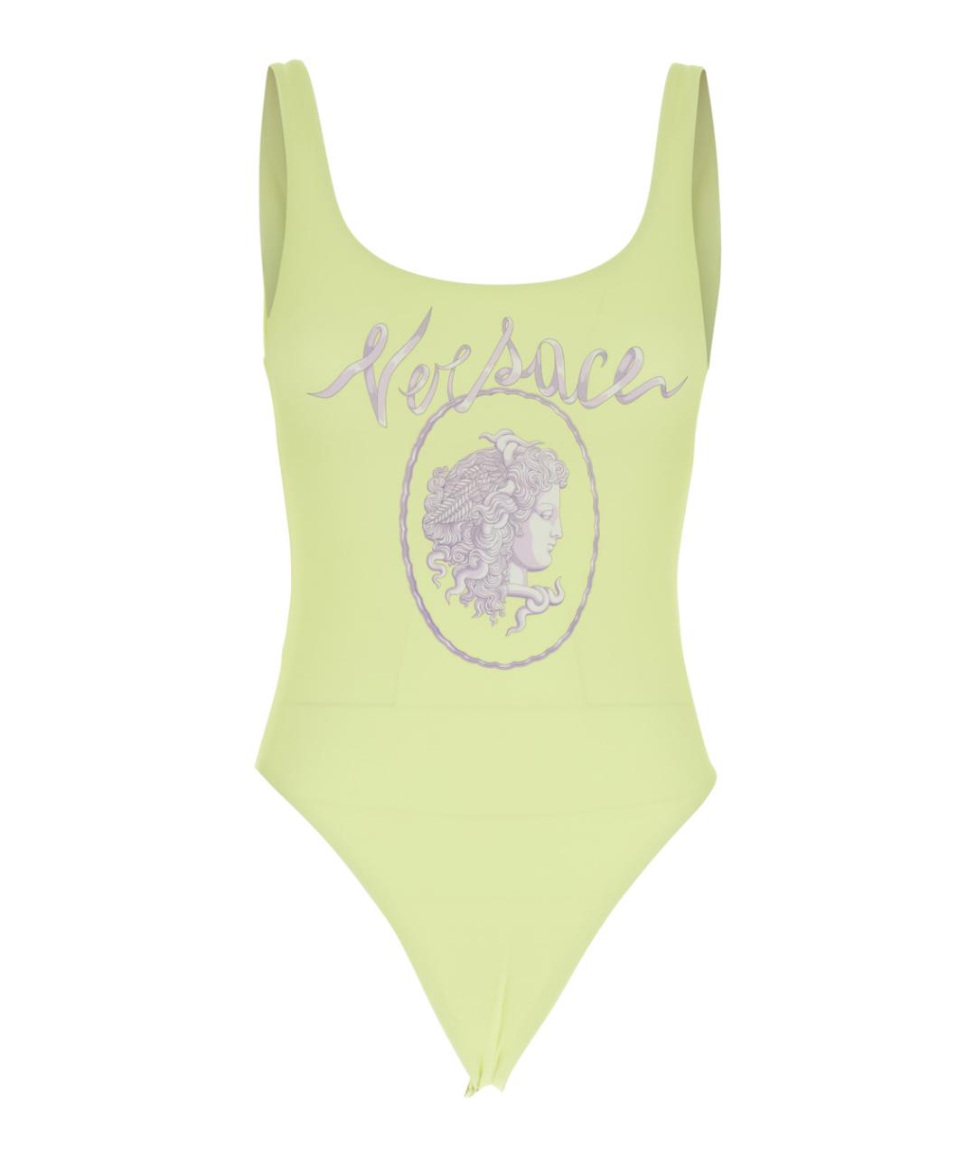 VERSACE Желтый полиэстеровый купальник, фото 1