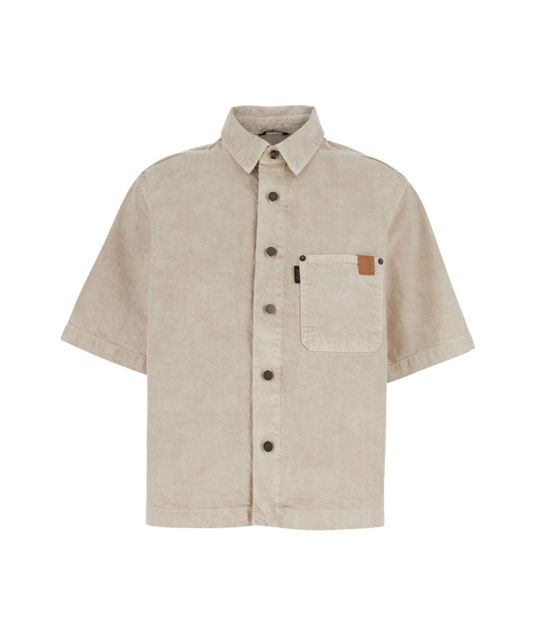 HAIKURE Бежевая хлопковая рубашка, фото 1