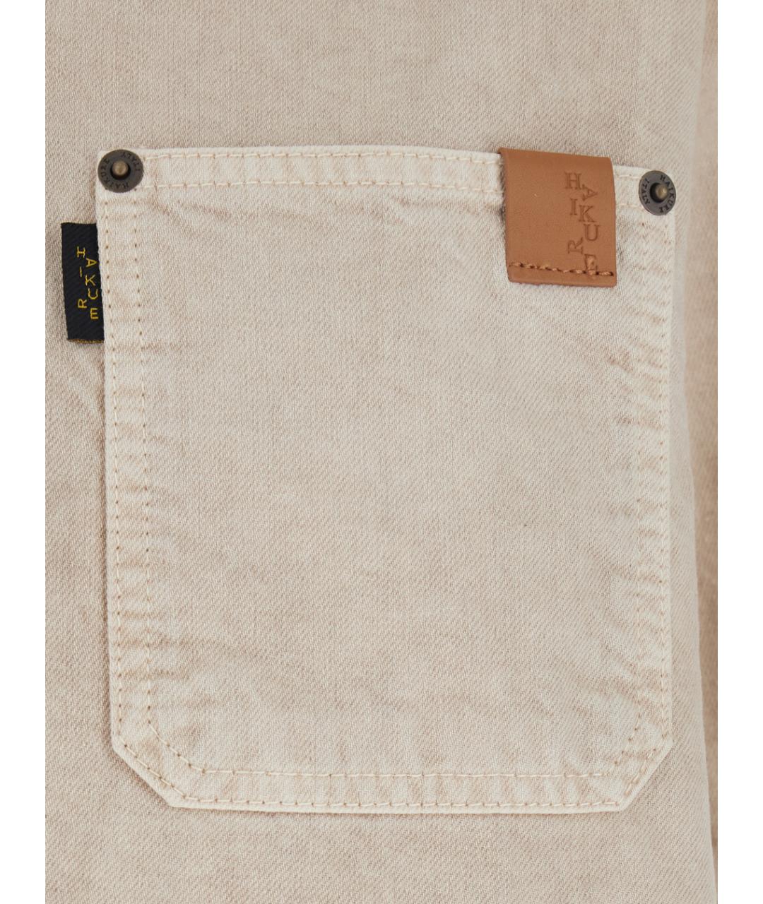 HAIKURE Бежевая хлопковая рубашка, фото 3