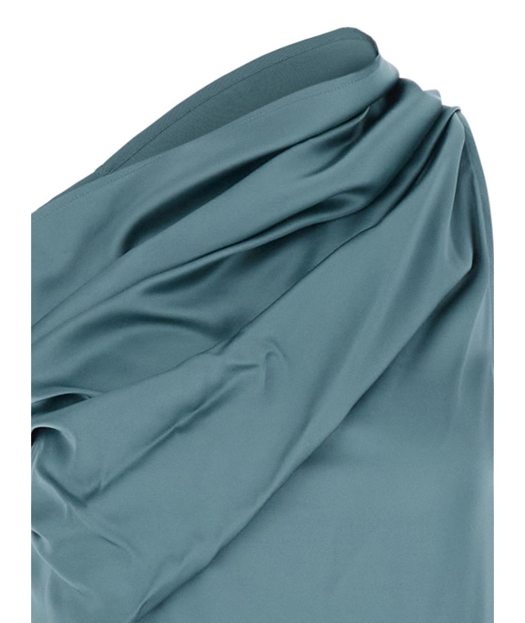 RICK OWENS Голубое ацетатное платье, фото 3