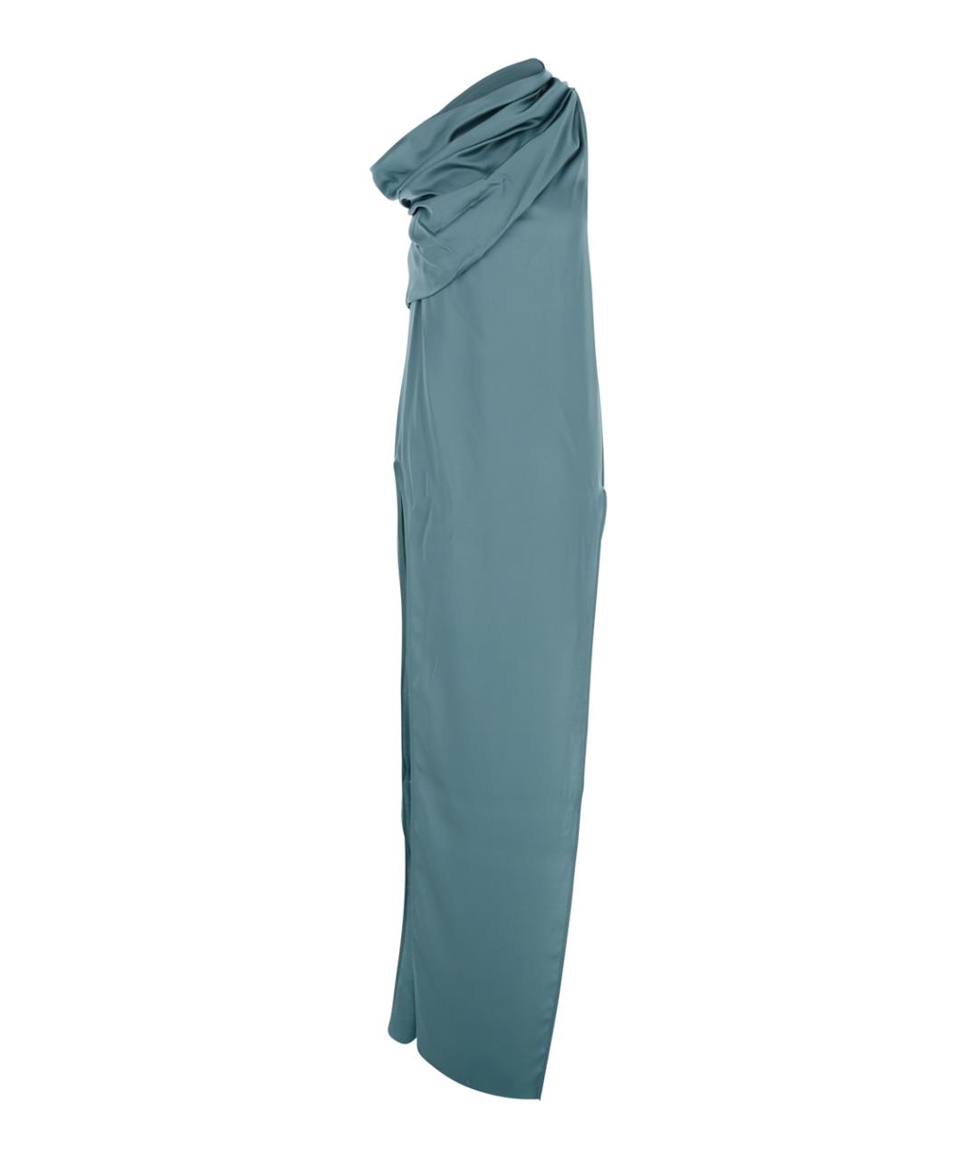 RICK OWENS Голубое ацетатное платье, фото 1