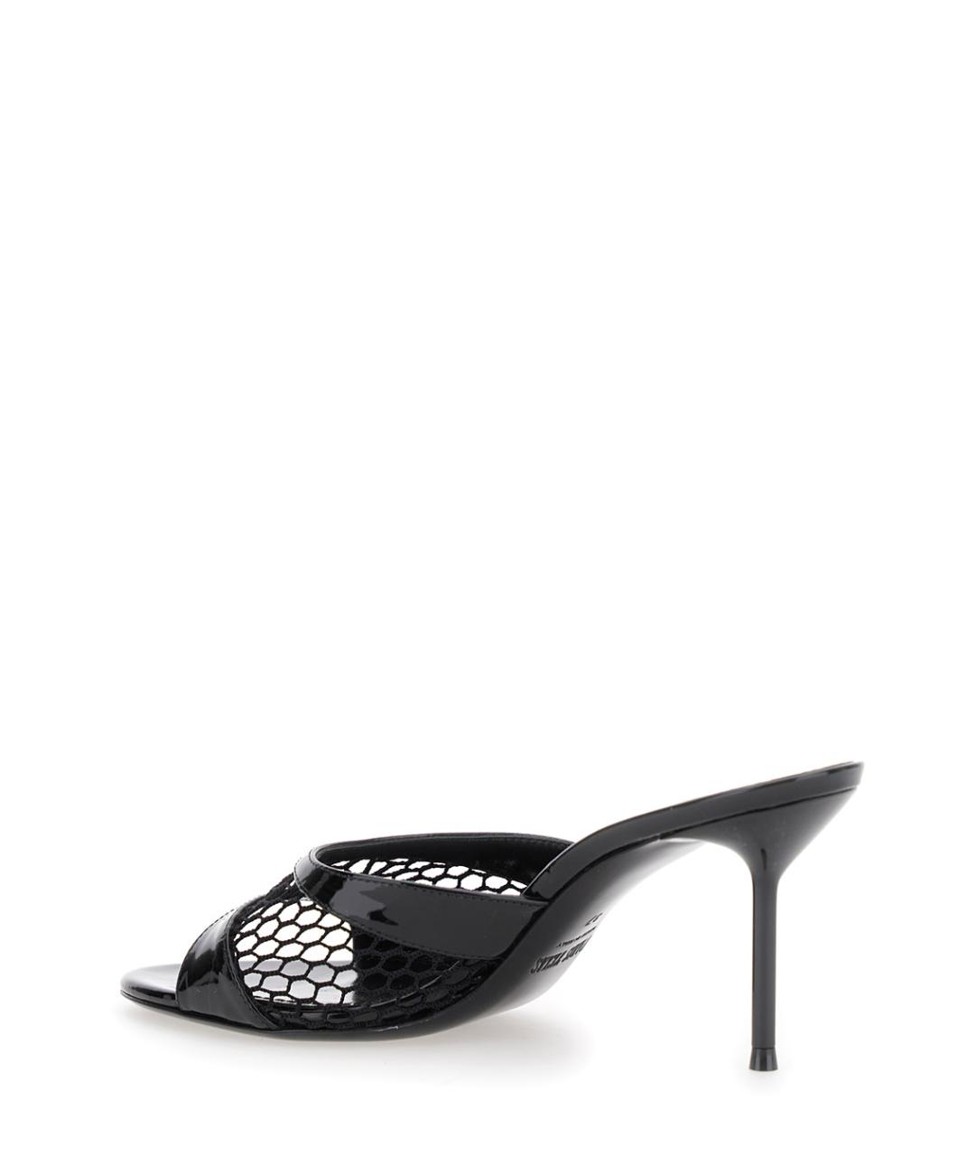 PARIS TEXAS Черные кожаные мюли, фото 3