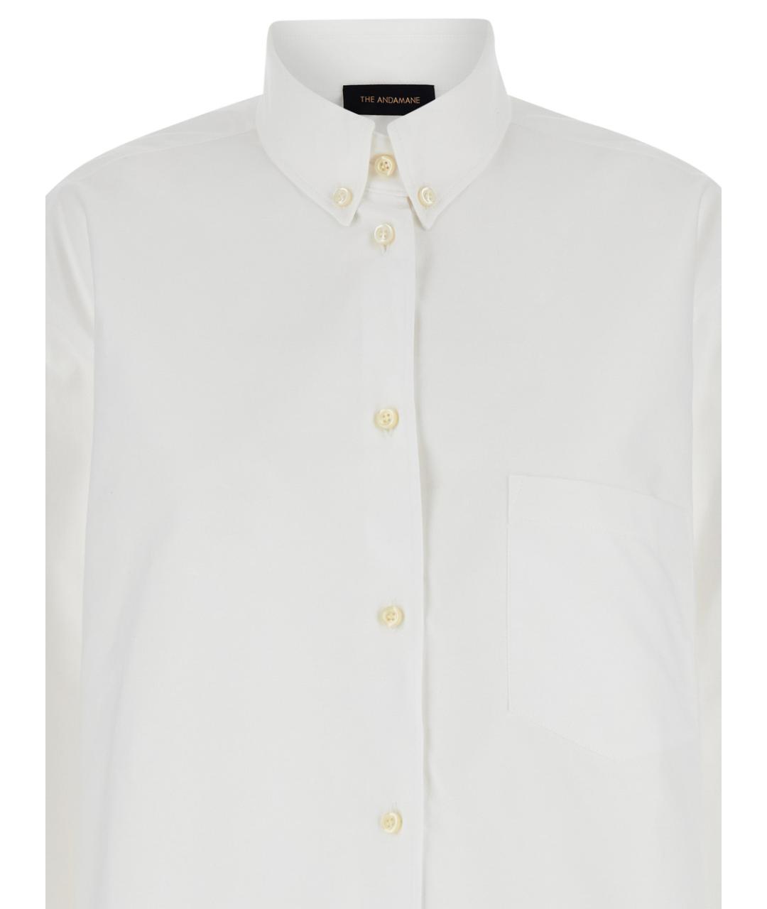 THE ANDAMANE Белая хлопковая рубашка, фото 3
