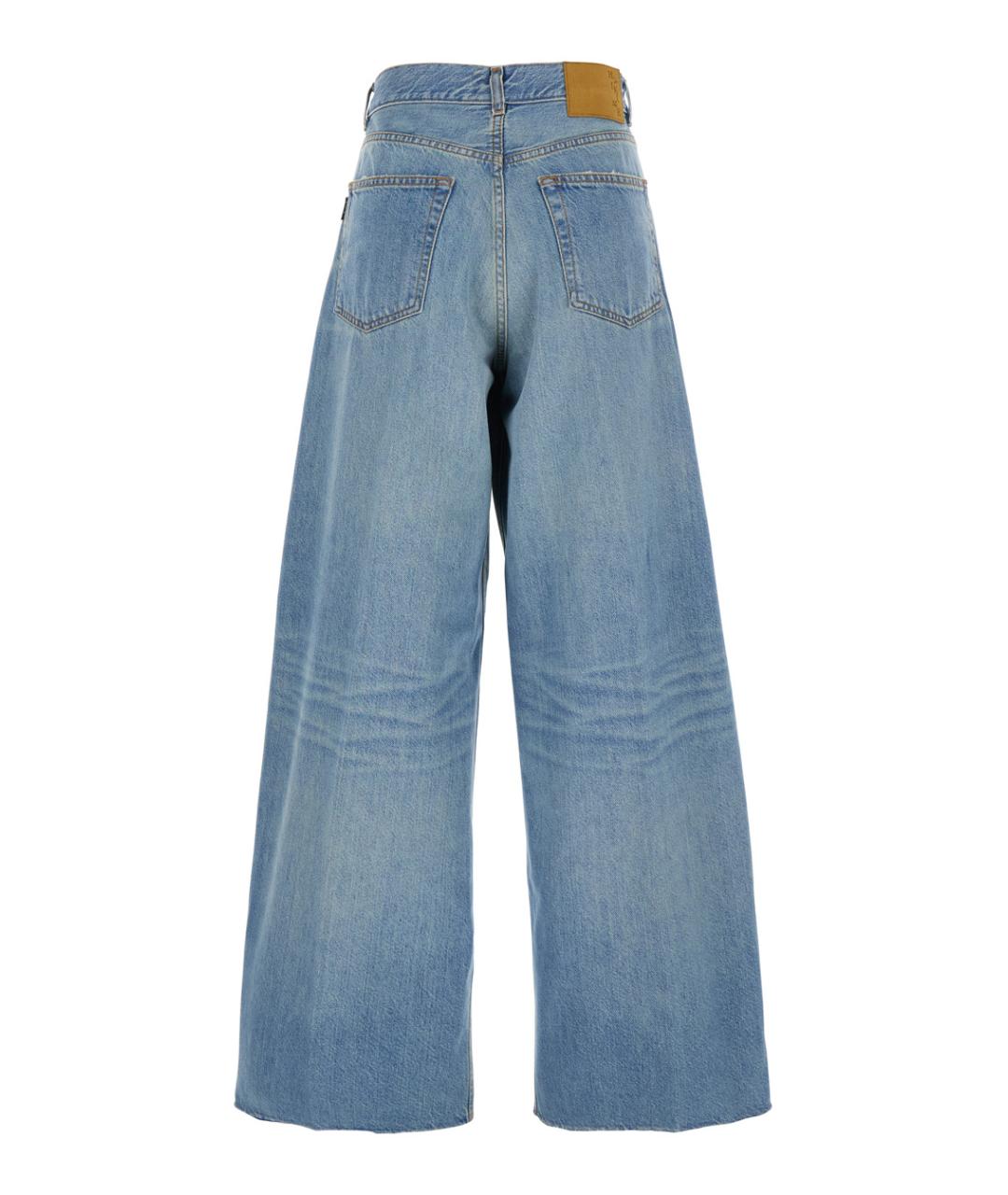 HAIKURE Синие хлопковые джинсы клеш, фото 2