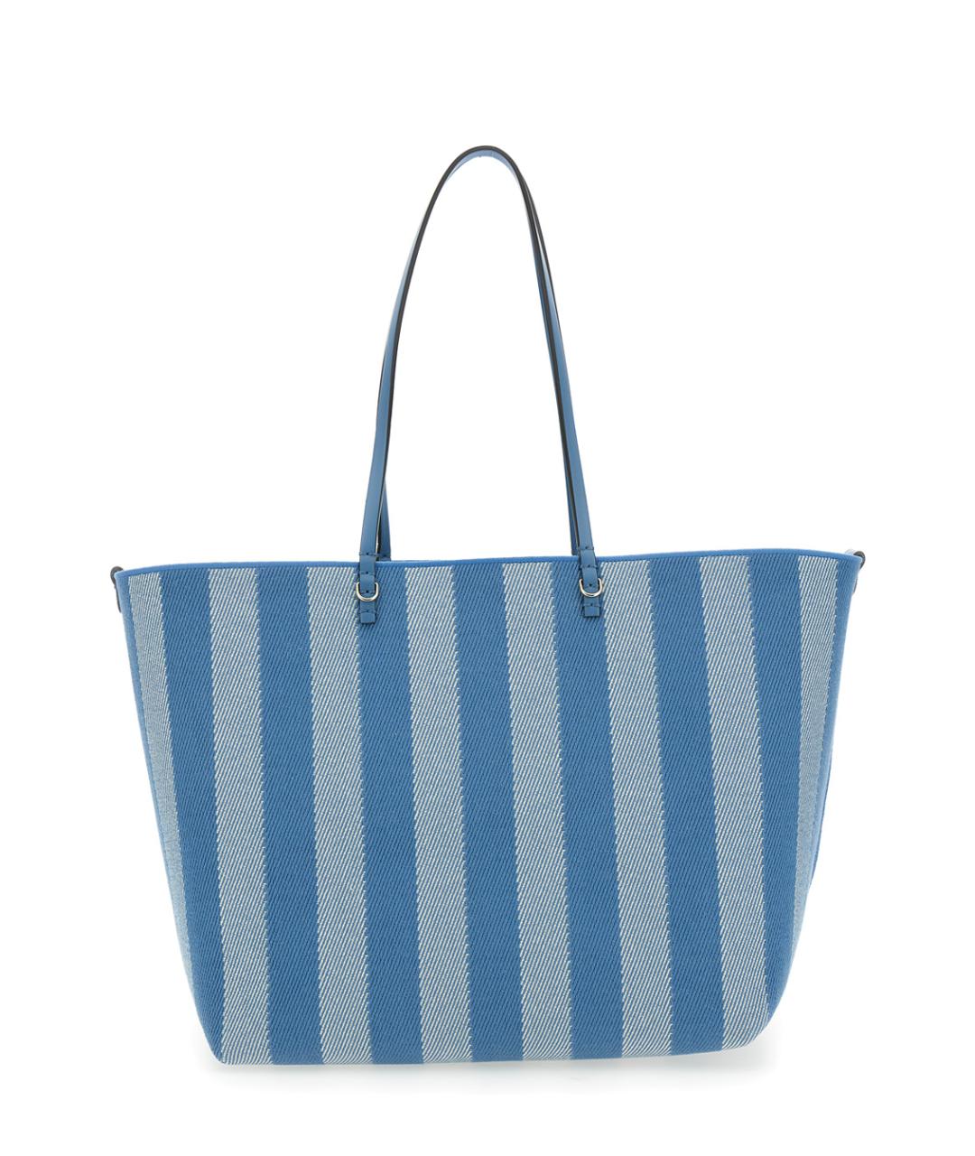 FENDI Синяя хлопковая сумка тоут, фото 2