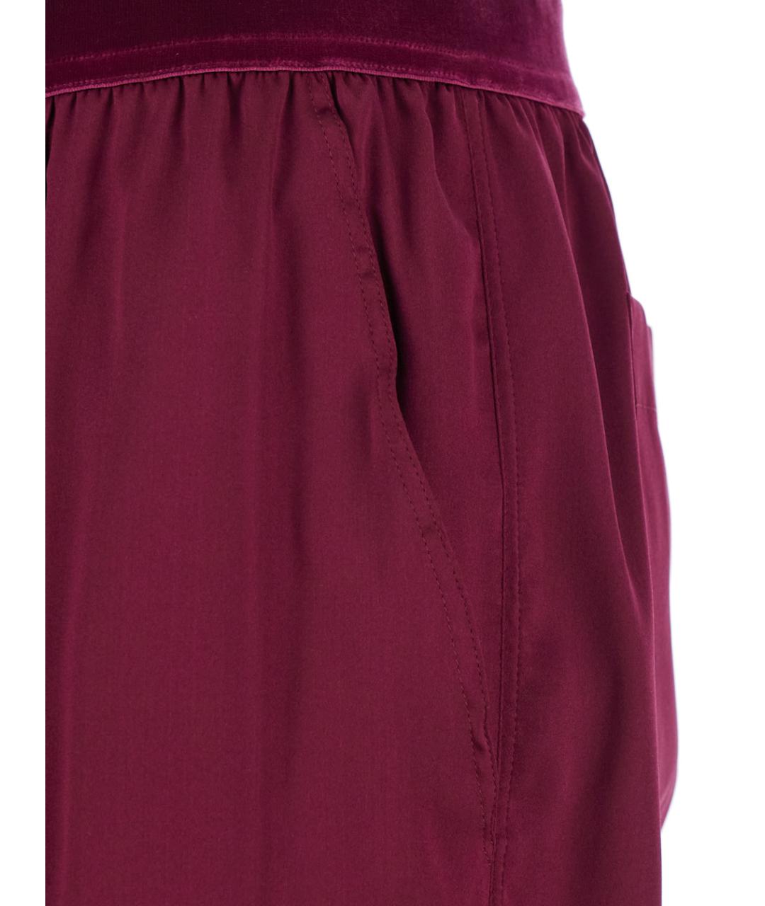 TOM FORD Фуксия шелковые прямые брюки, фото 3