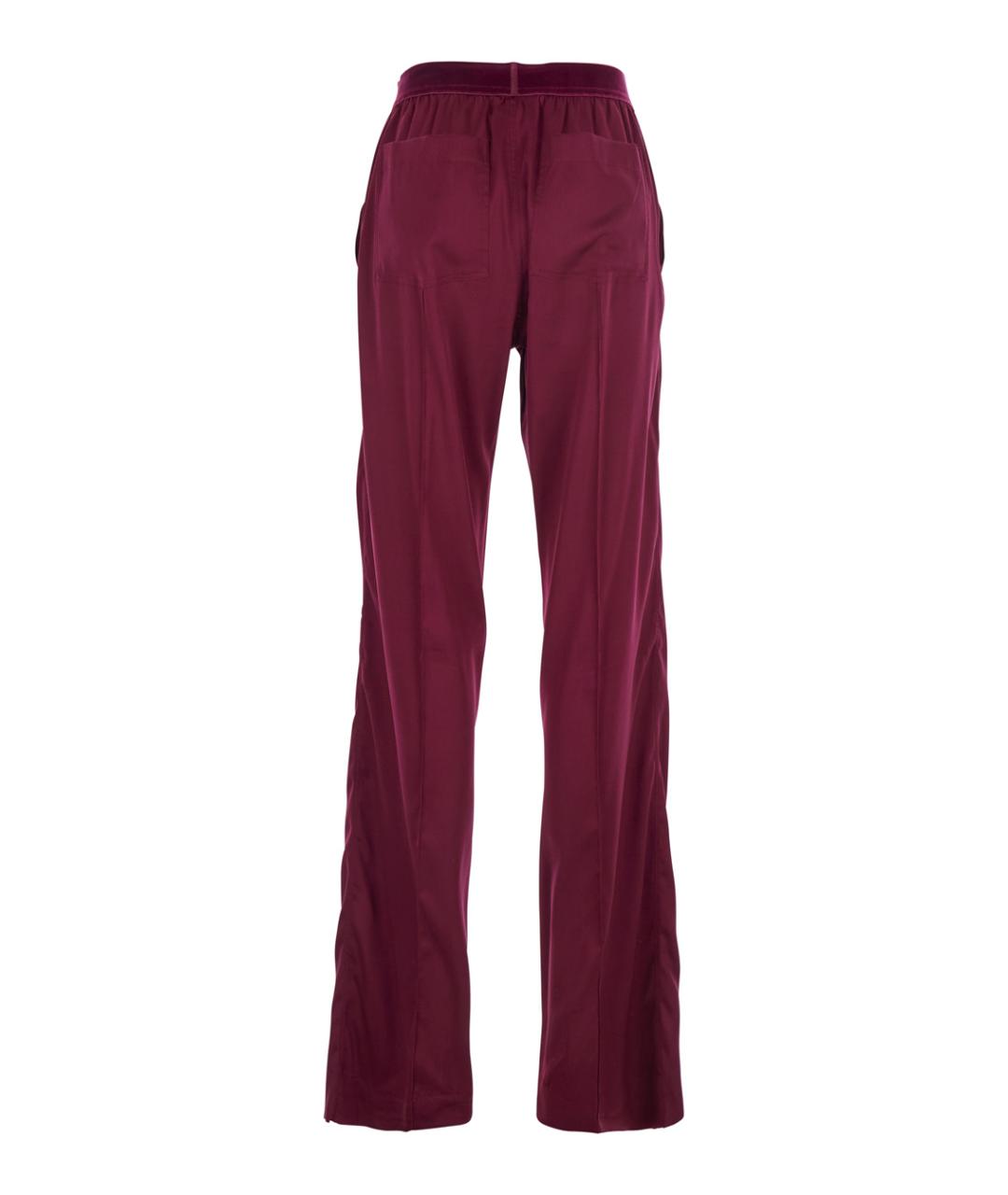 TOM FORD Фуксия шелковые прямые брюки, фото 2