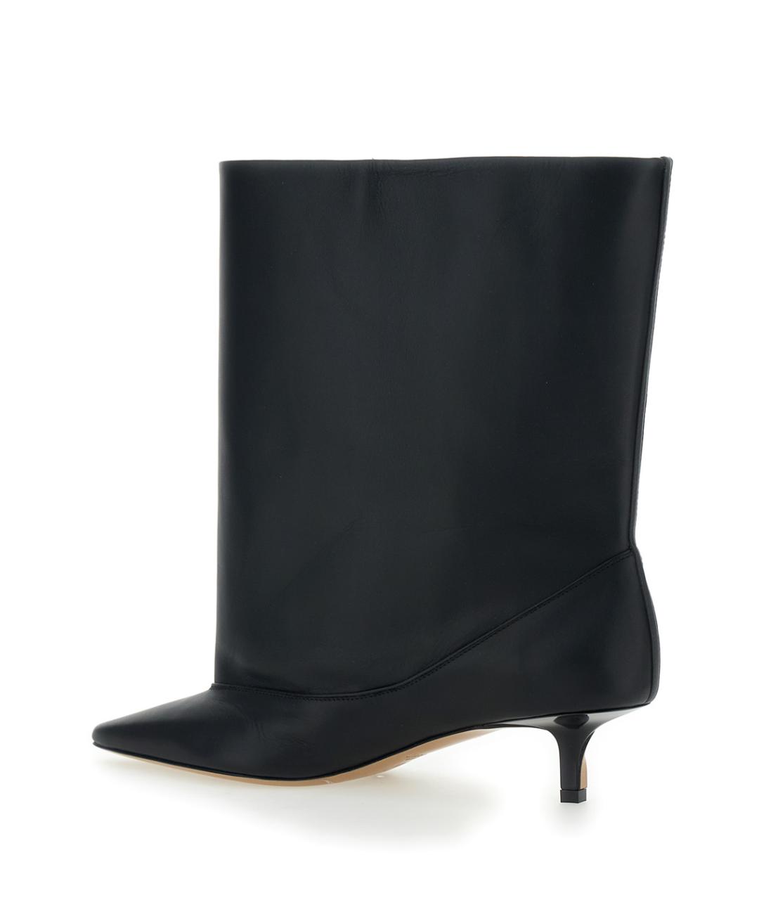 JACQUEMUS Черные кожаные сапоги, фото 3